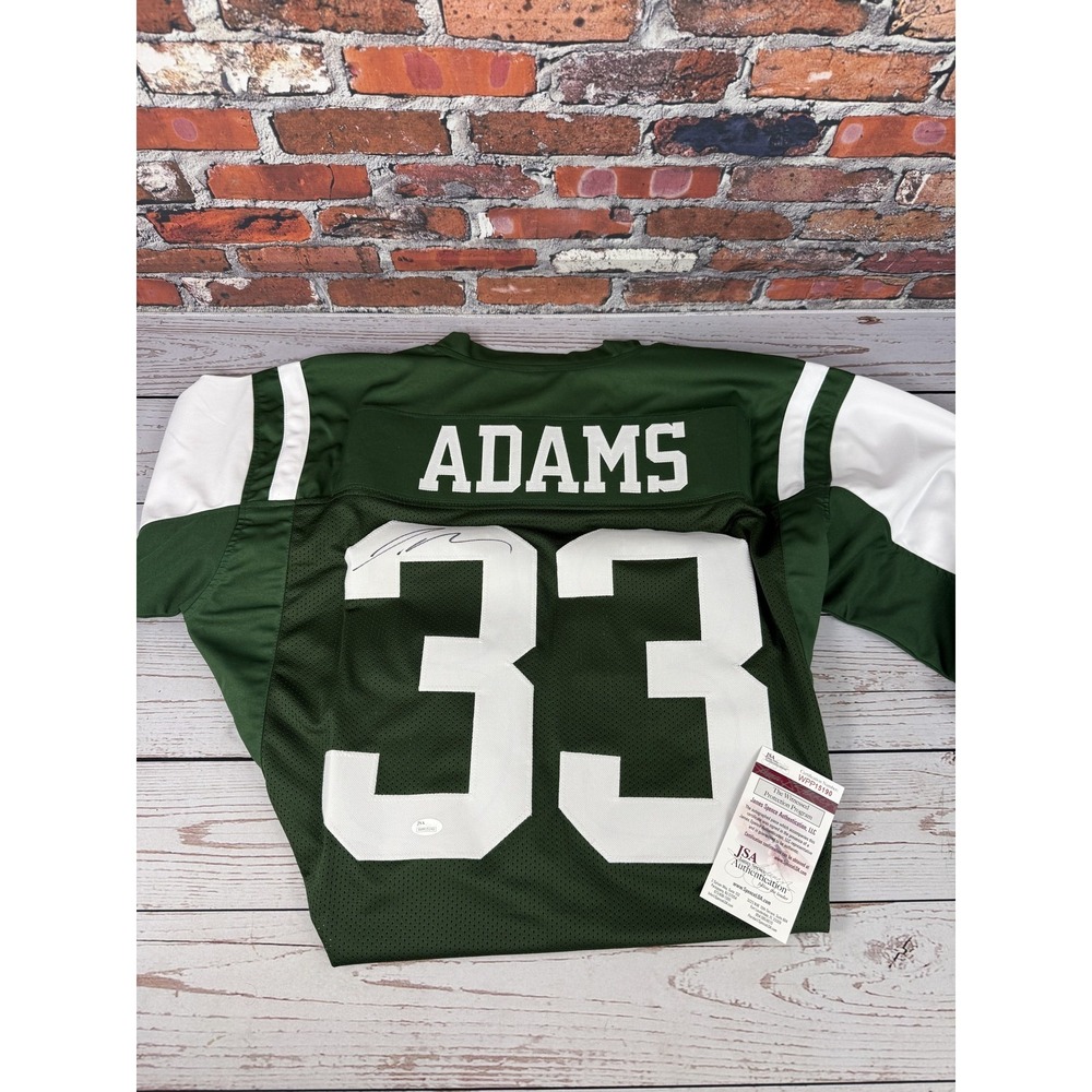 Jamal Adams Signed Autographed #33 New York Jets Green Football Jersey JSA LOA